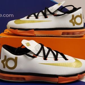 Nike KD 6 Metallic Gold Kids Size 5.5y
